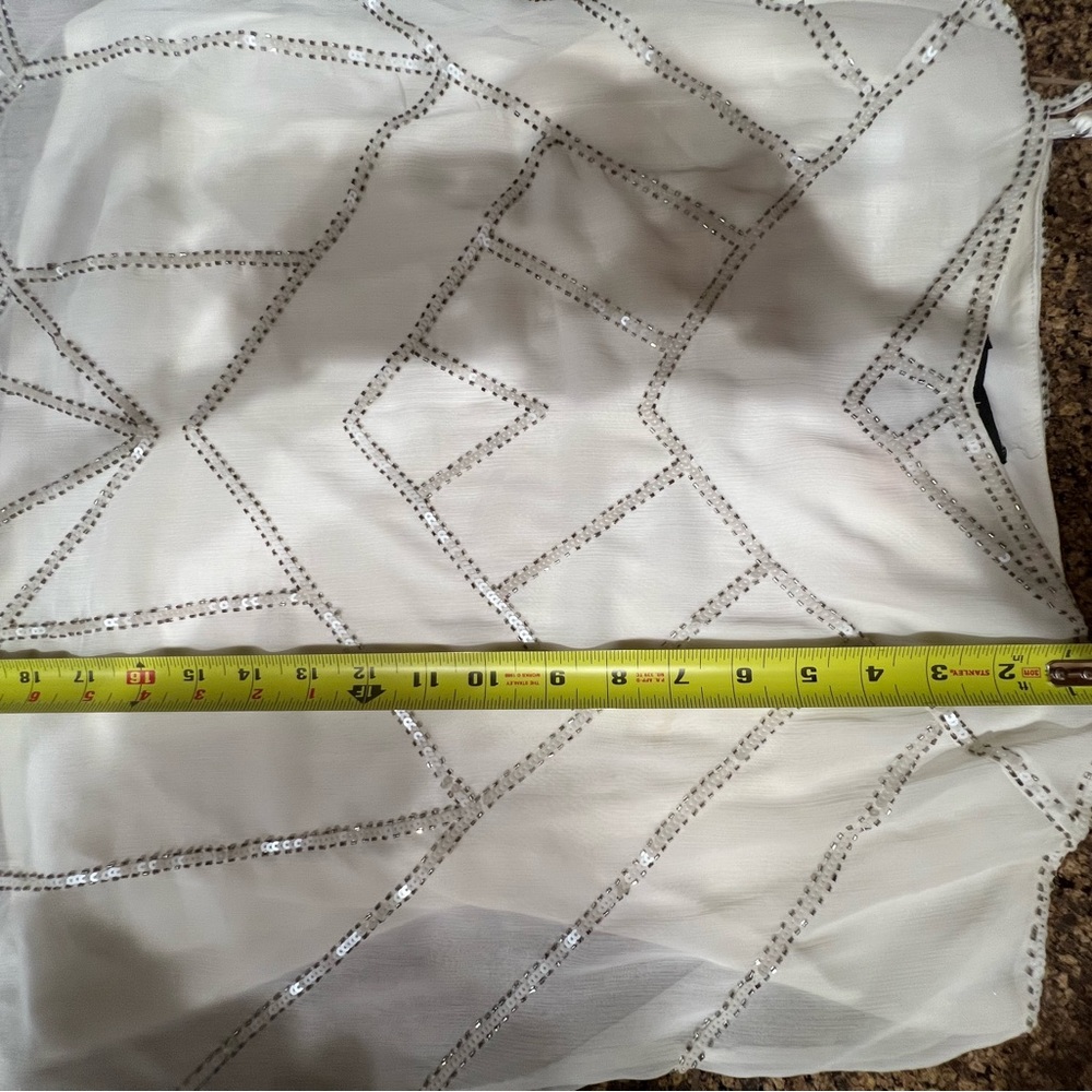 White House Black Market beaded camisole. Size XL. - Picture 3 of 6